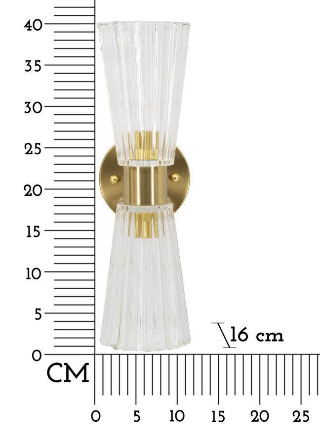 LAMPADA DA MURO PRAGA CM 11X16X40 - immagine 8
