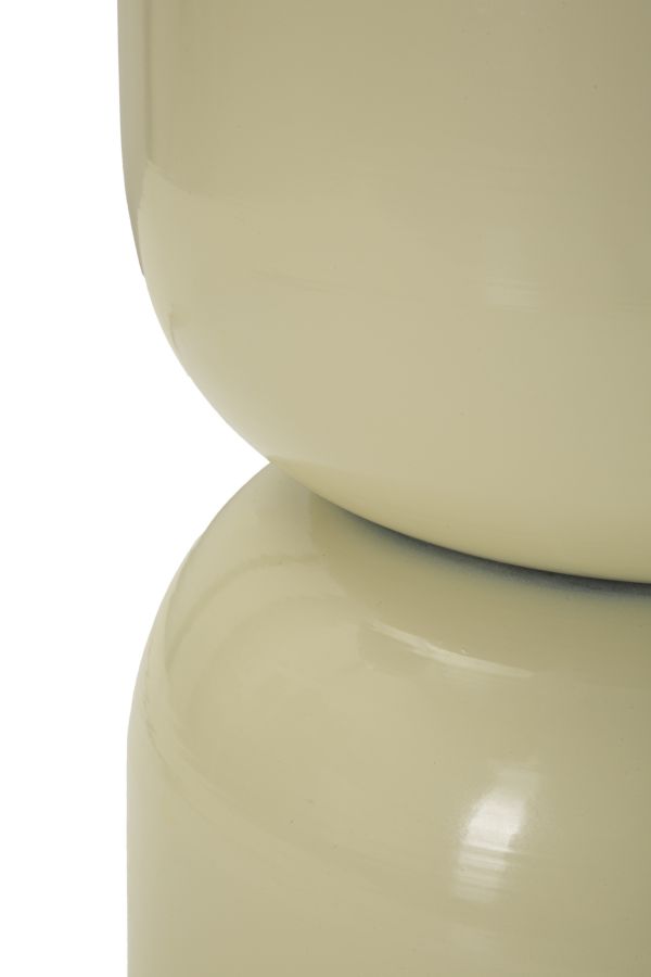 TAVOLINETTO IN METALLO OYI CREMA CM Ø 31X46 - immagine 3