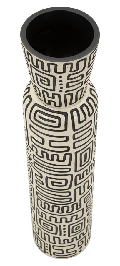 VASO RESINA NAIROBI CM Ø 15,5X65 (APERTURA CM Ø 11,5) - immagine 2