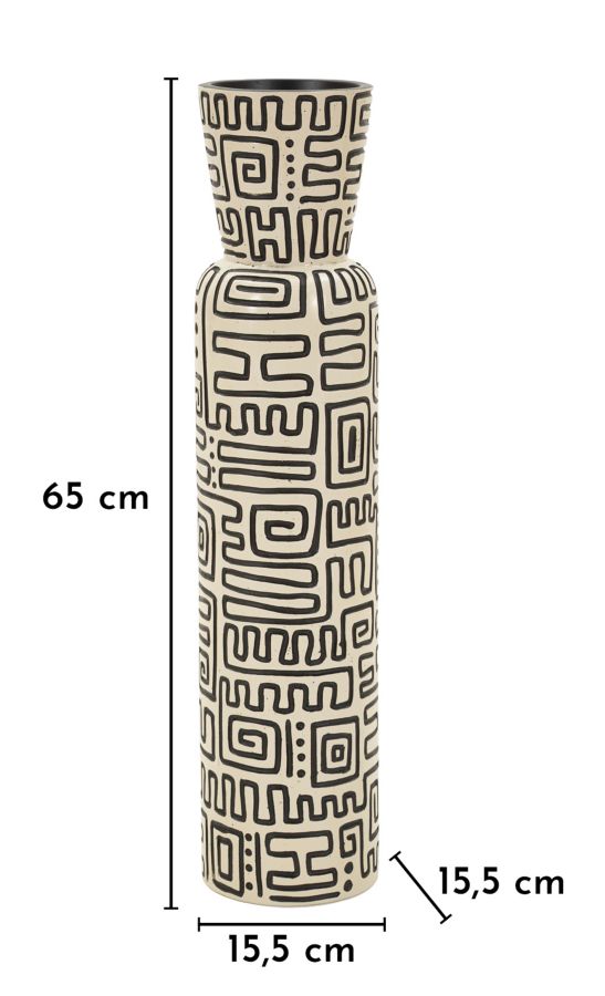 VASO RESINA NAIROBI CM Ø 15,5X65 (APERTURA CM Ø 11,5) - immagine 6