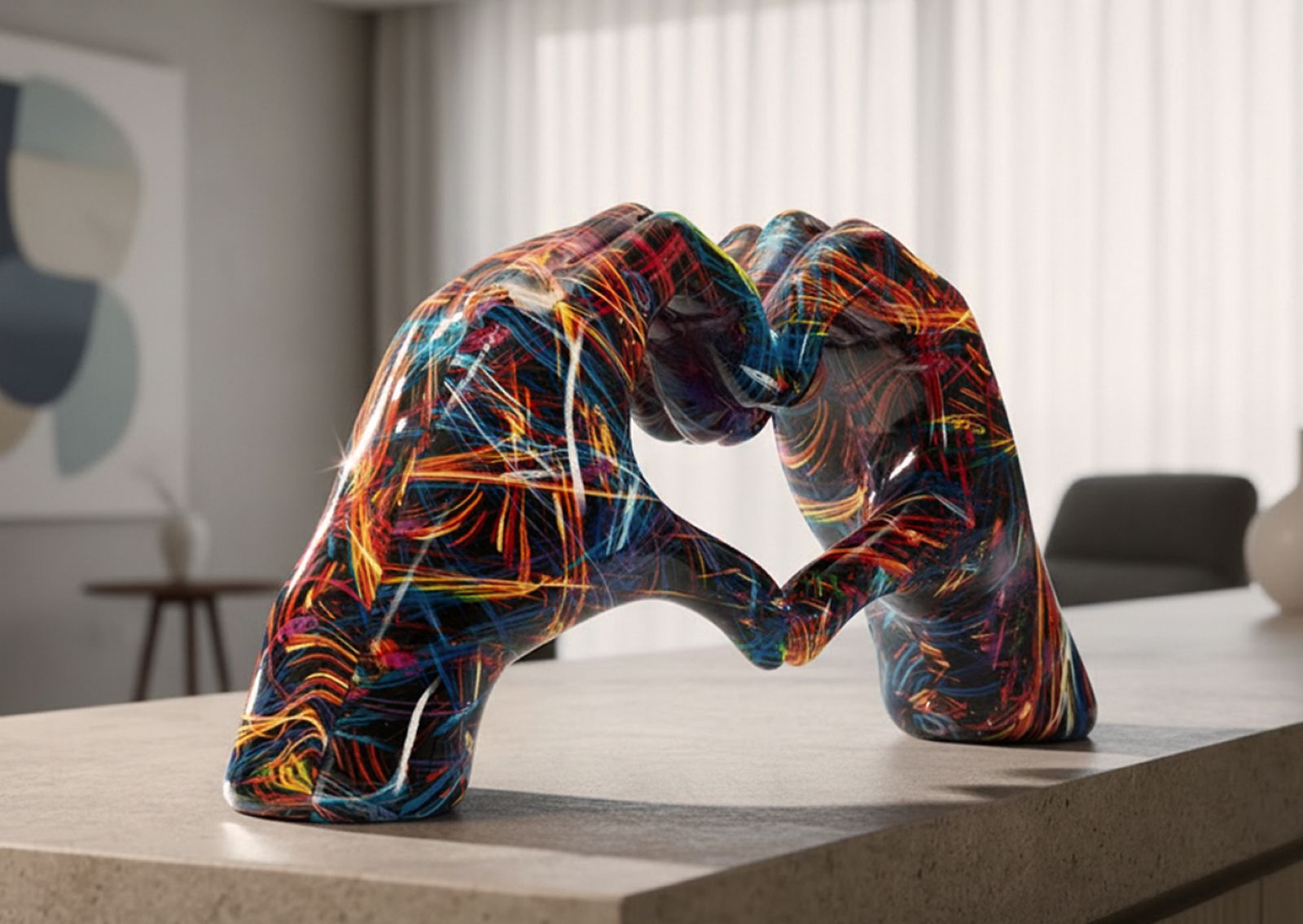 SCULTURA LOVER PSYCO CM 25X7,5X13,5 - immagine 6