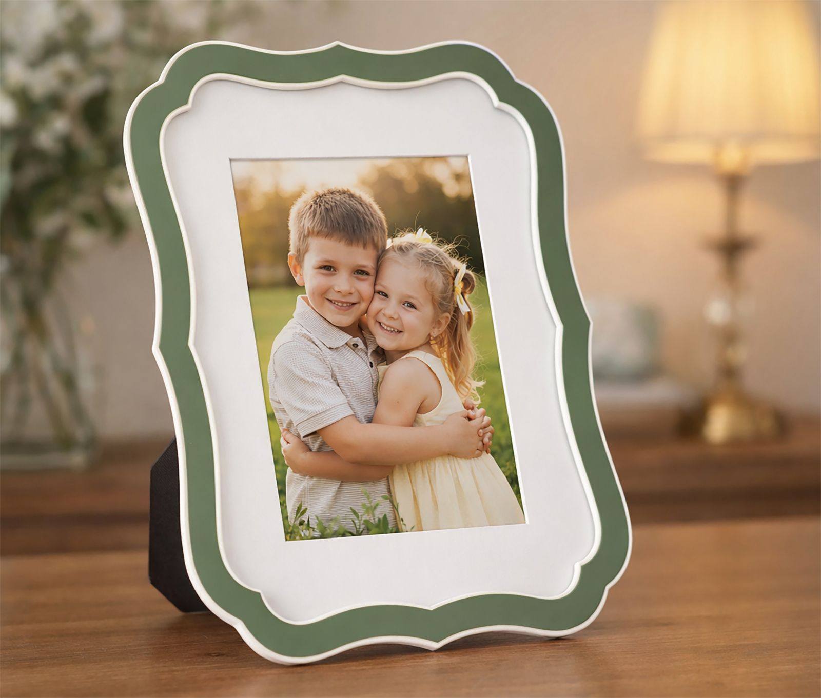 CORNICE MARGOT VERDE CM 17X1,4X21,9 (MISURA INTERNA CM 15X20) MIN 2 - immagine 5