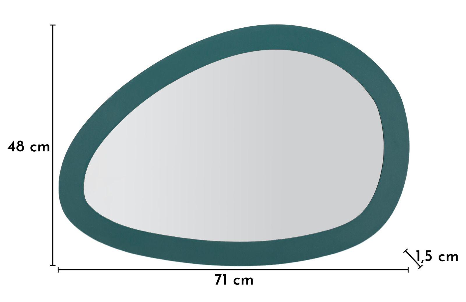 SPECCHIO DA MURO SATURNO OTTANIO CM 71X1,5X48 - immagine 5