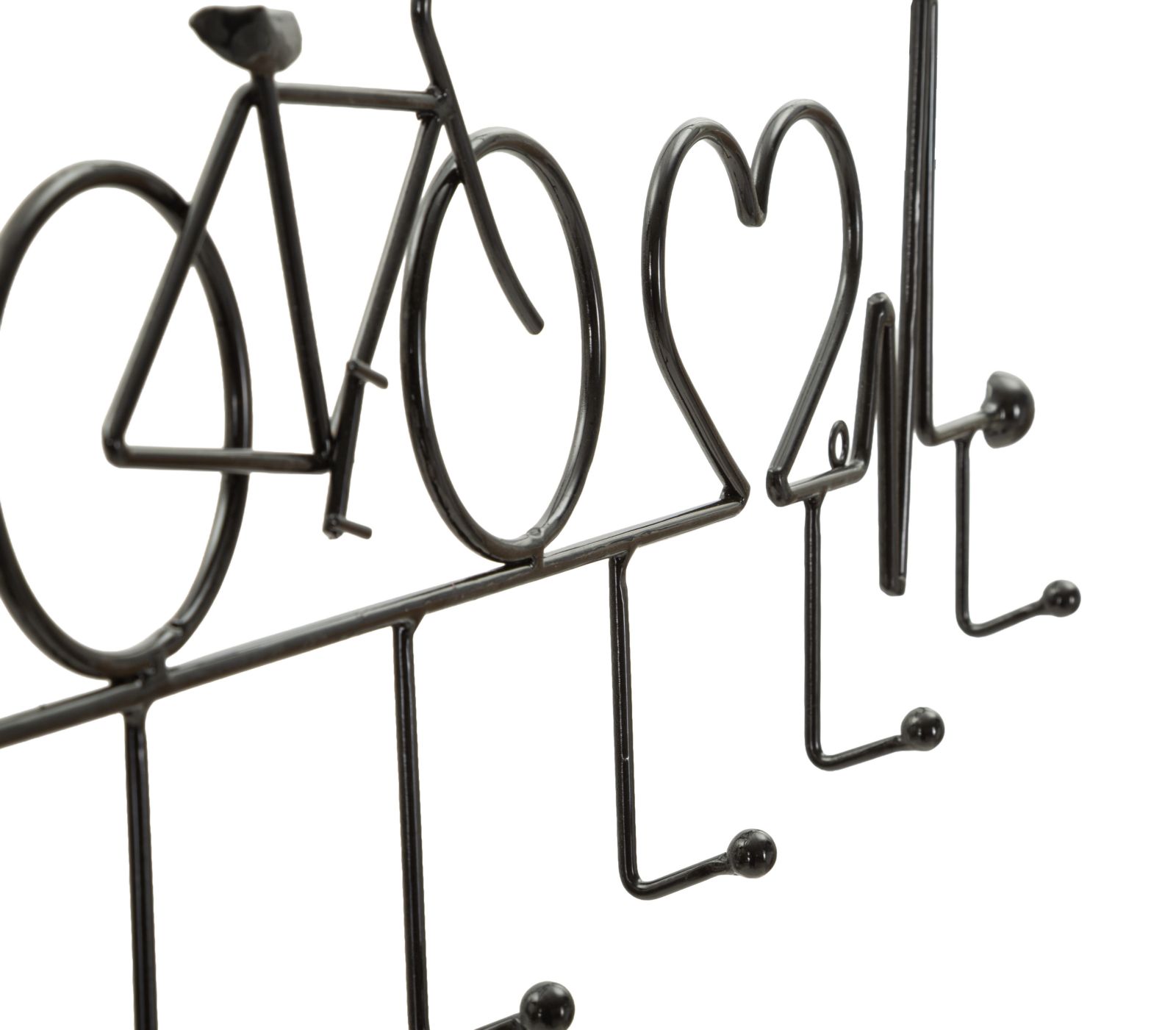 APP/ABITI DA MURO BICICLETTA NERO CM 59X3,2X26,5 - immagine 3