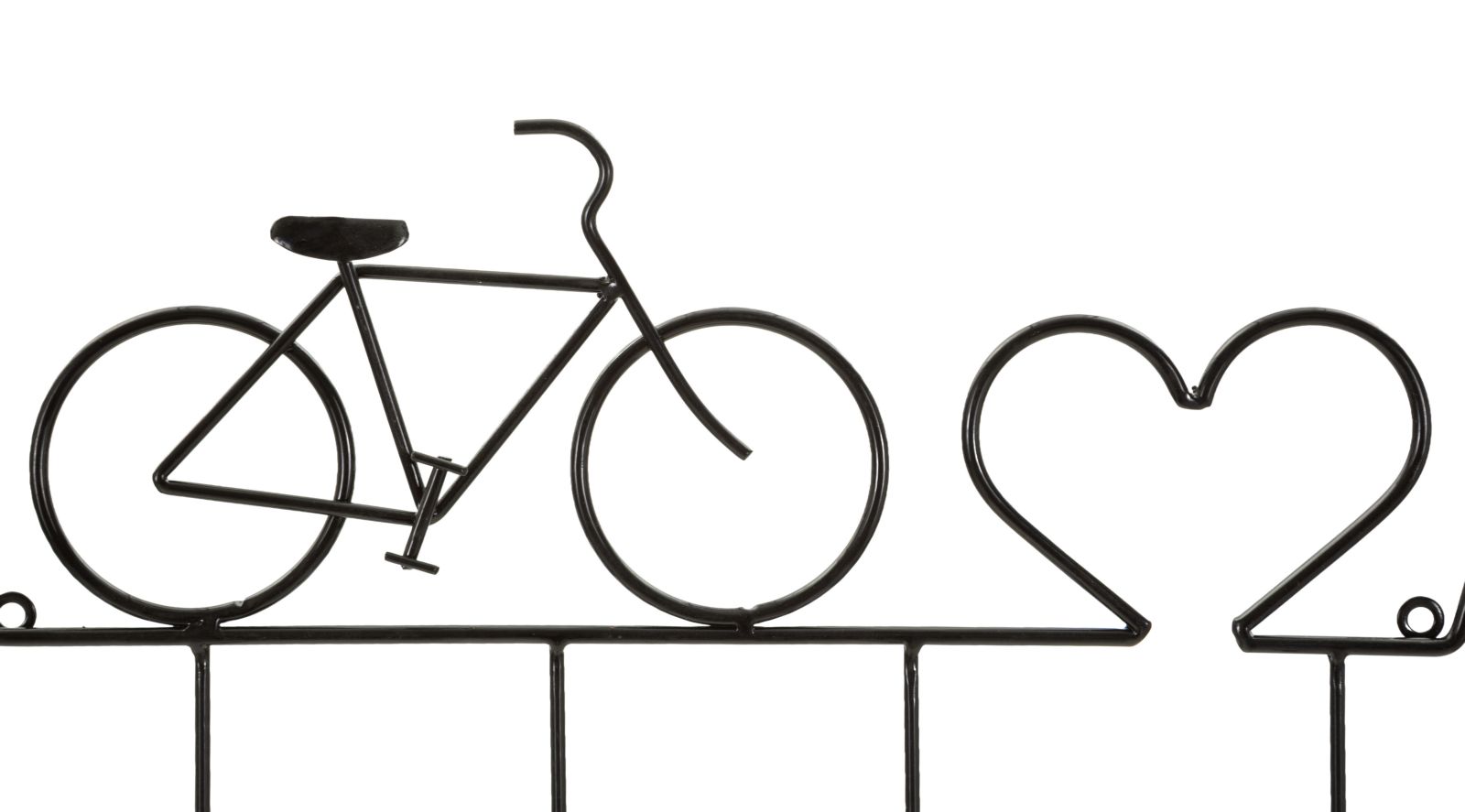 APP/ABITI DA MURO BICICLETTA NERO CM 59X3,2X26,5 - immagine 2