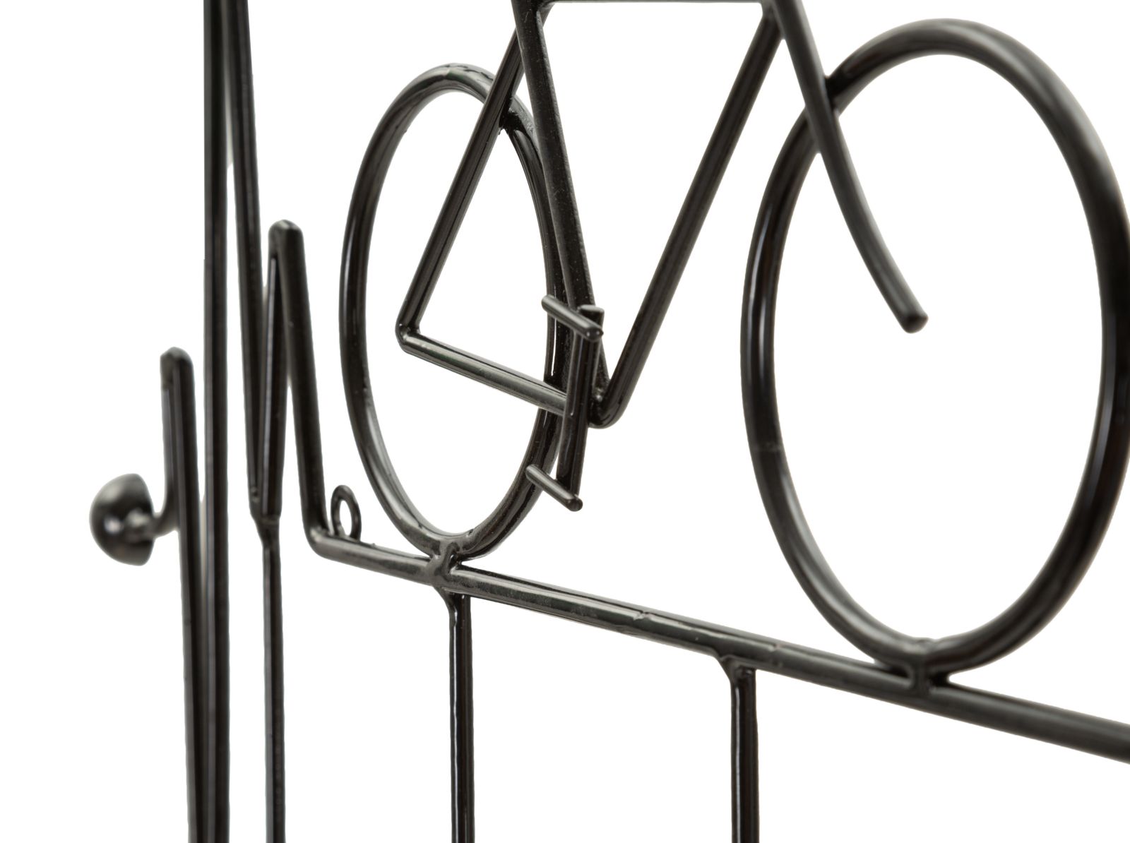 APP/ABITI DA MURO BICICLETTA NERO CM 59X3,2X26,5 - immagine 4