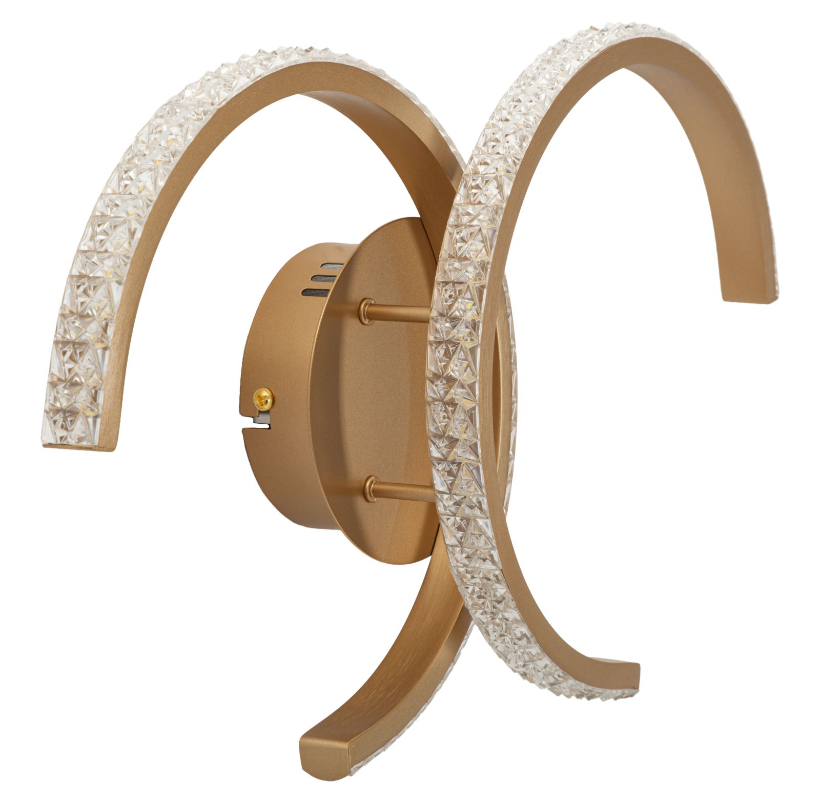 LAMPADA DA MURO LED DOUBLE C CM 41X8,5X24 (LUCE CON 3 TEMPERATURE DI COLORE) - immagine 2