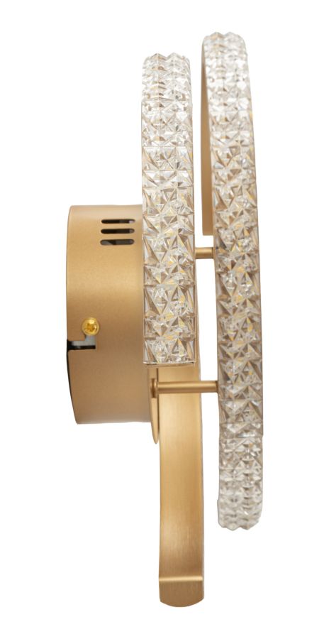 LAMPADA DA MURO LED DOUBLE C CM 41X8,5X24 (LUCE CON 3 TEMPERATURE DI COLORE) - immagine 3