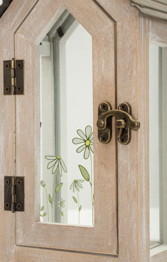 LANTERNE HOME FLOWER COPPIA CM 18X13X36-12,5X8,5X25 (VETRO TEMPERATO) - immagine 5