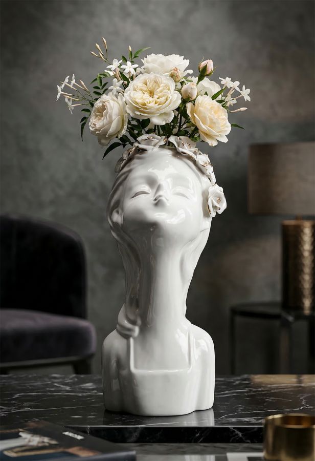 VASO YOUNG LADY ROSES CM 10X14X26 - immagine 6