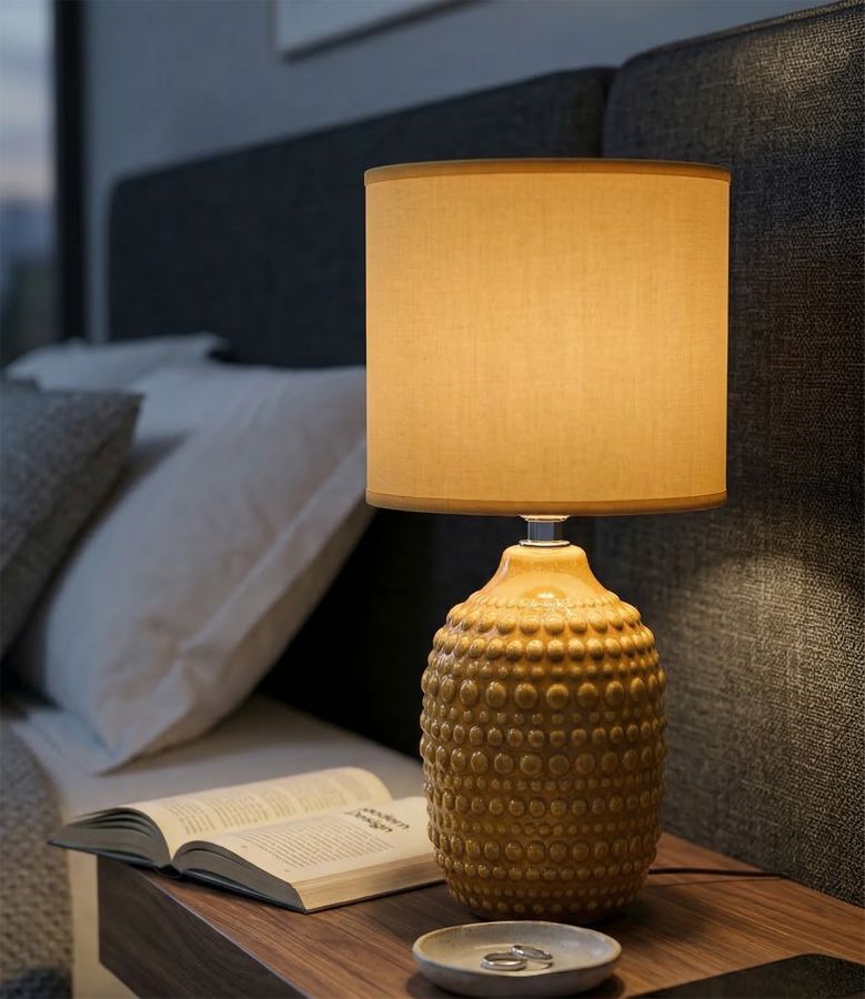 LAMPADA DA COMODINO POINTS OCRA CM Ø 15X 30,5 MIN 2 - immagine 5
