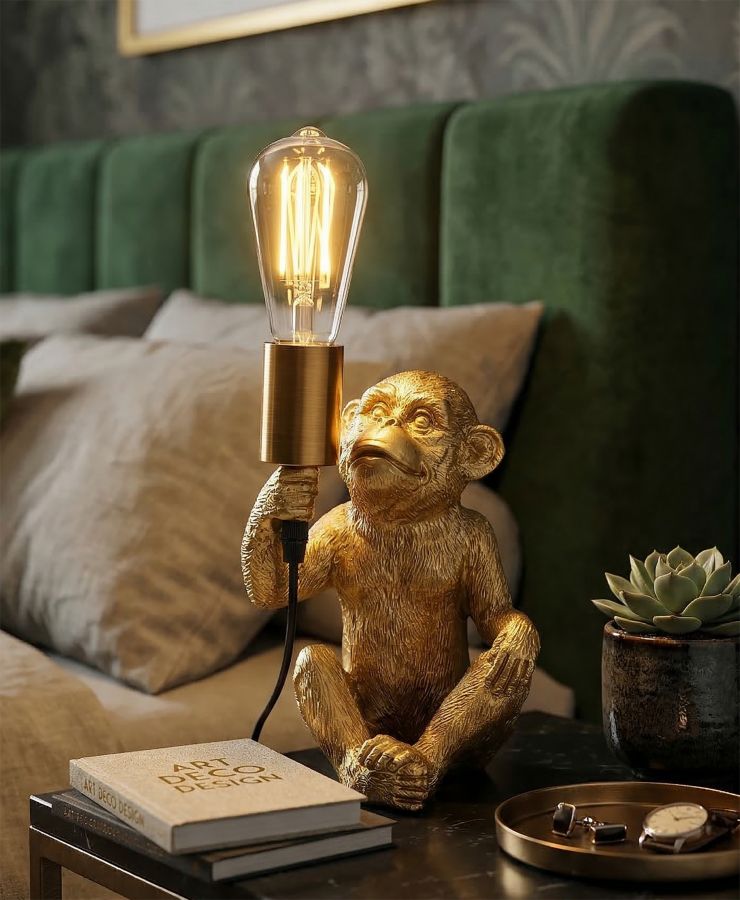 LAMPADA DA TAVOLO MONKEY CM 17X14,5X25 - immagine 6