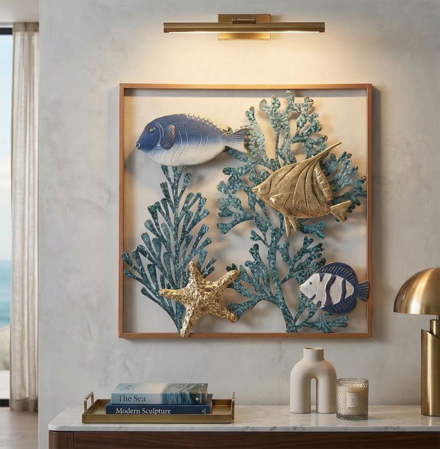PANNELLO IN FERRO FISH CM 50,2X3,8X50,2 - immagine 5
