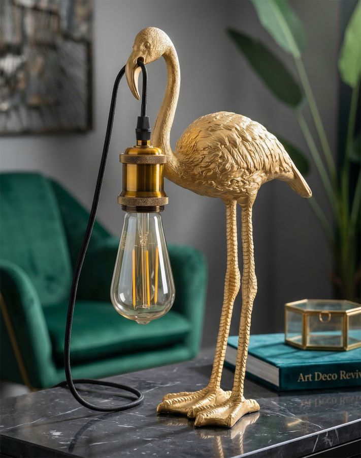 LAMPADA DA TAVOLO FLAMINGO CM 25X11,5X39,5 - immagine 8