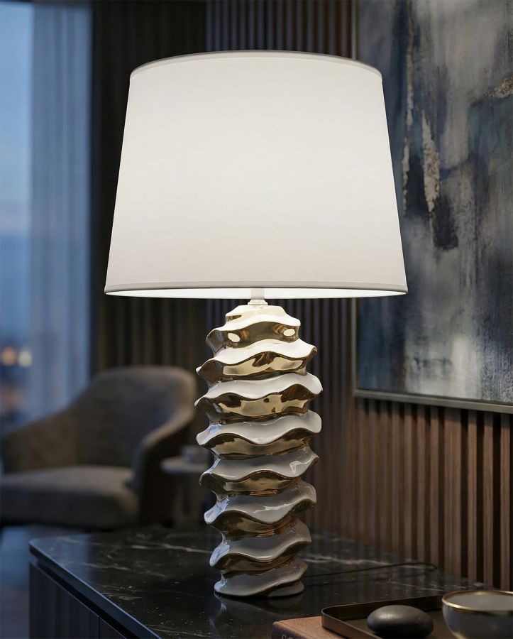 LAMPADA DA TAVOLO GLAM SPACE CM Ø 33X53 MIN 2 - immagine 5