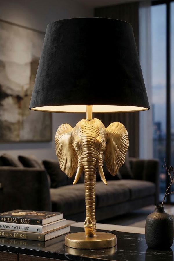 LAMPADA DA TAVOLO ELEFANTE CM Ø 32X59 - immagine 5