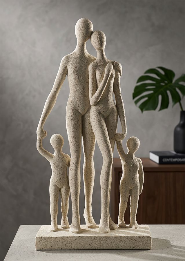 STATUETTA FAMILY STONS CM 16X8X30,5 - immagine 8