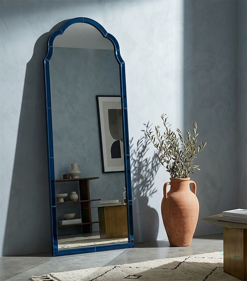 SPECCHIO DA MURO TANGERI BLU CM 55X2X150 (MISURA SPECCHIO CM 49X144) - immagine 6