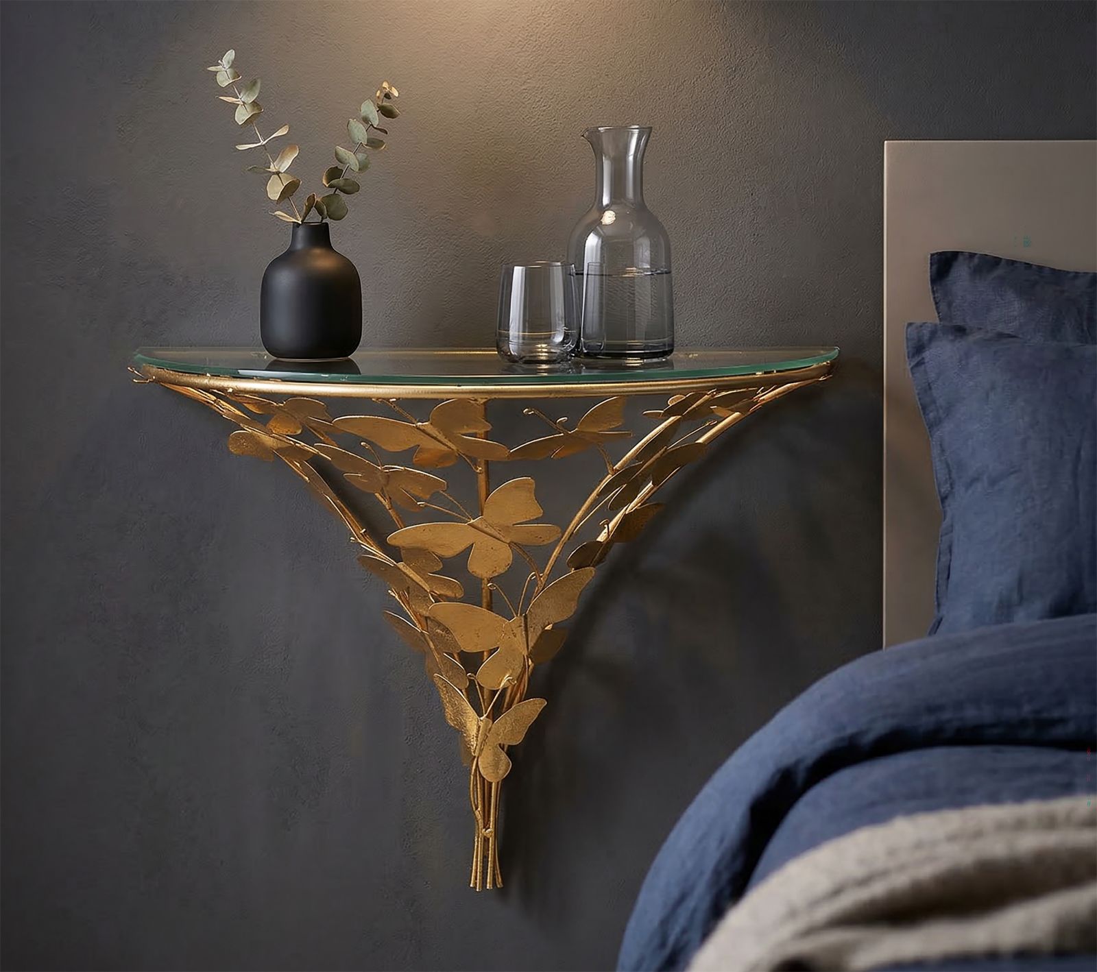 COMODINO DA MURO BUTTERFLIES CM 44,5X24,5X34,5 - immagine 5