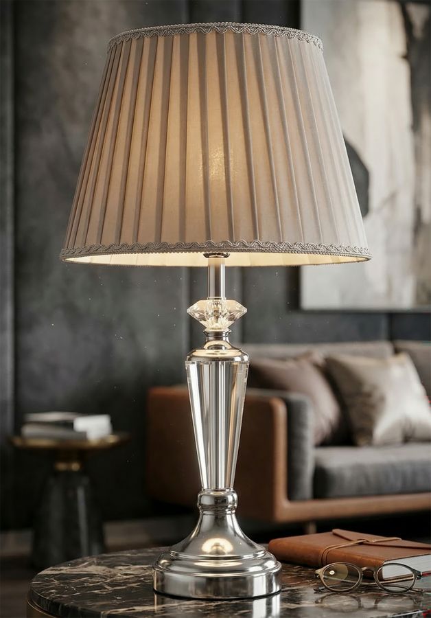 LAMPADA DA TAVOLO SILVERY CM Ø 30X56 - immagine 6