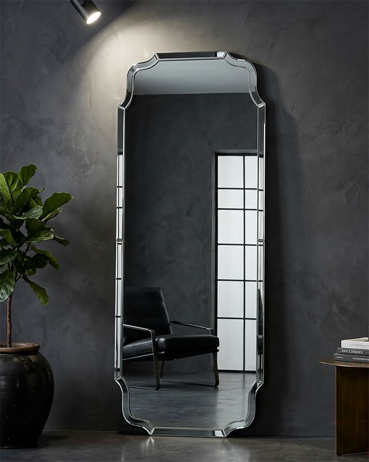 SPECCHIO DA MURO ISTANBUL GRIGIO CM 60X2X150 (MISURA SPECCHIO CM 54X143,5) - immagine 7