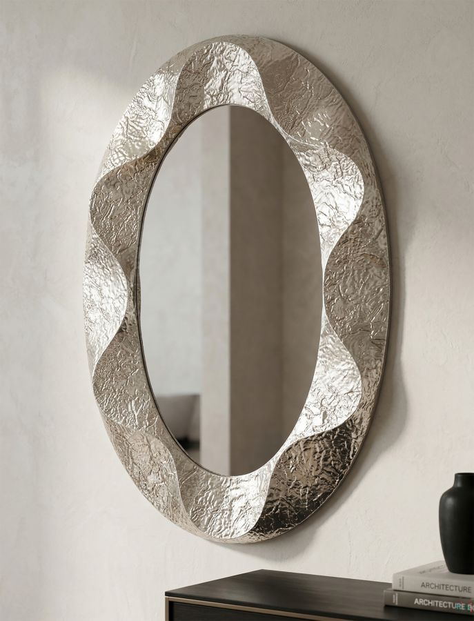 SPECCHIO ARGELUX OVALE CM 87,5X6,5X128 (MISURA SPECCHIO CM 55X93) - immagine 6