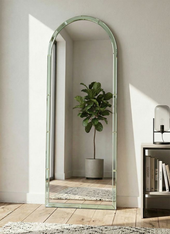 SPECCHIO DA MURO BAKU VERDE CM 55X2X150 (MISURA SPECCHIO CM 49X144) - immagine 7