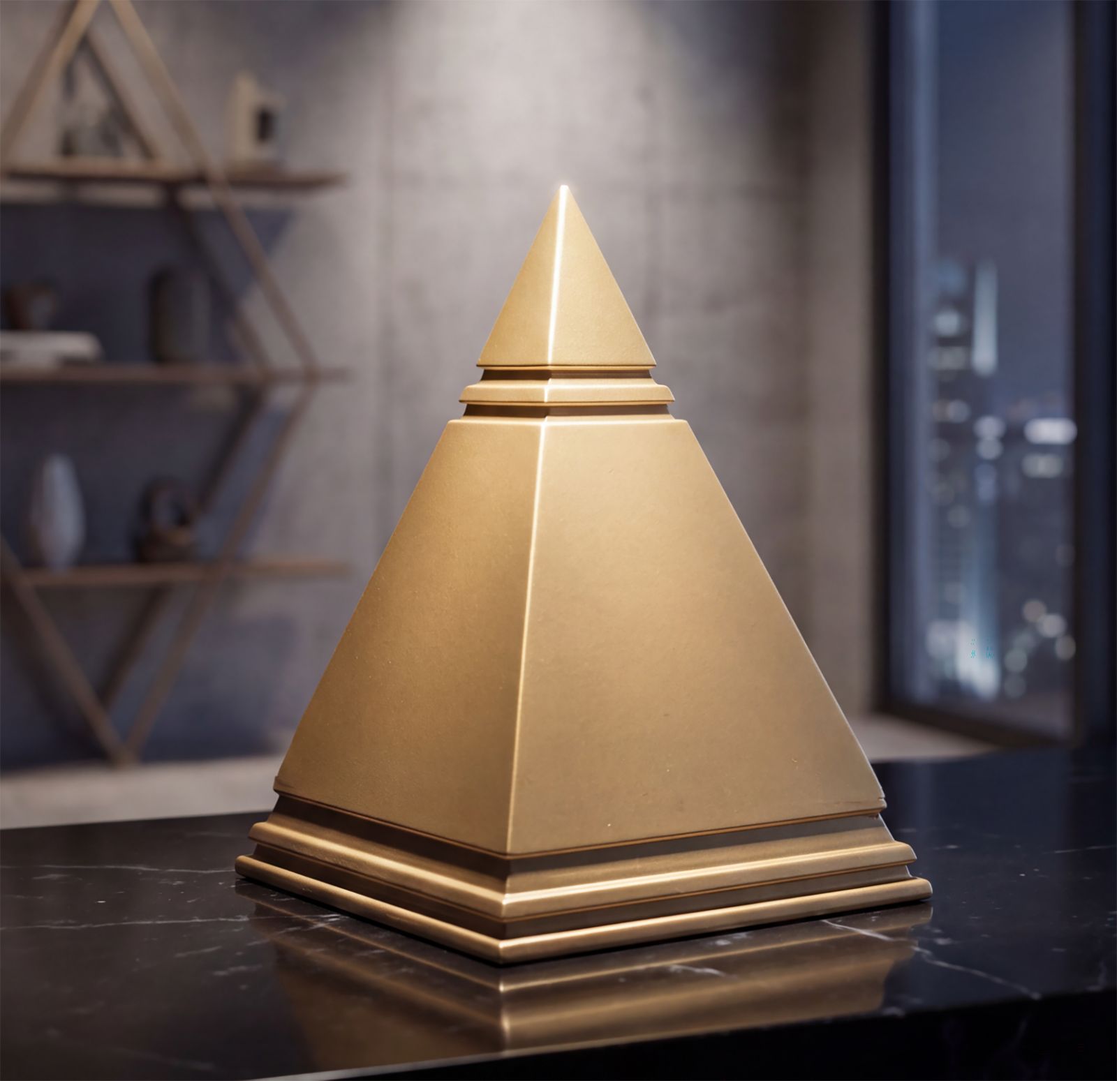 PIRAMIDE GOLD CM 11,5X11,5X15,5 MIN 2 - immagine 6