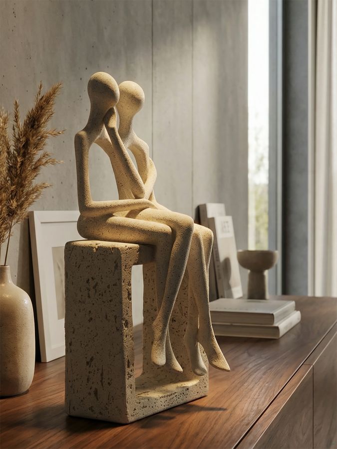STATUETTA COPPIA STONS CM 11,5X9X25 MIN 2 - immagine 8