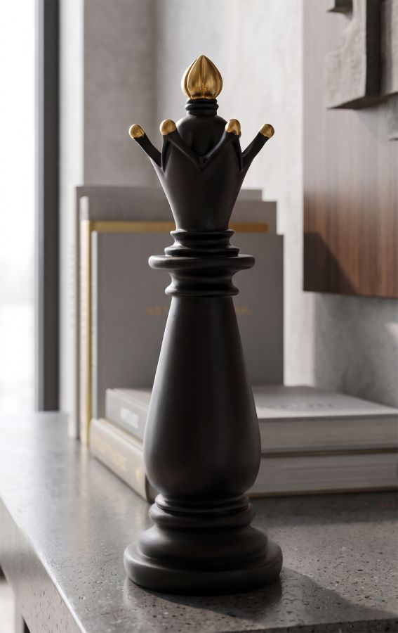 ALFIERE NERO E ORO CM Ø 12,5X38,5 - immagine 5