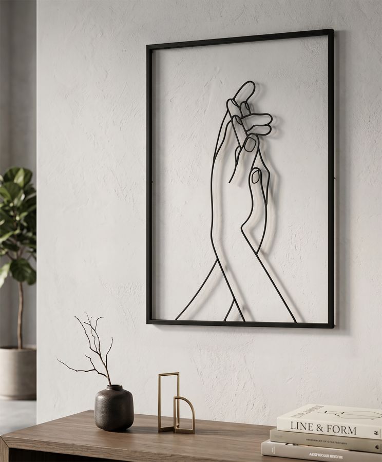 PANNELLO IN FERRO SIMPLY HANDS CM 40X1X55 - immagine 5