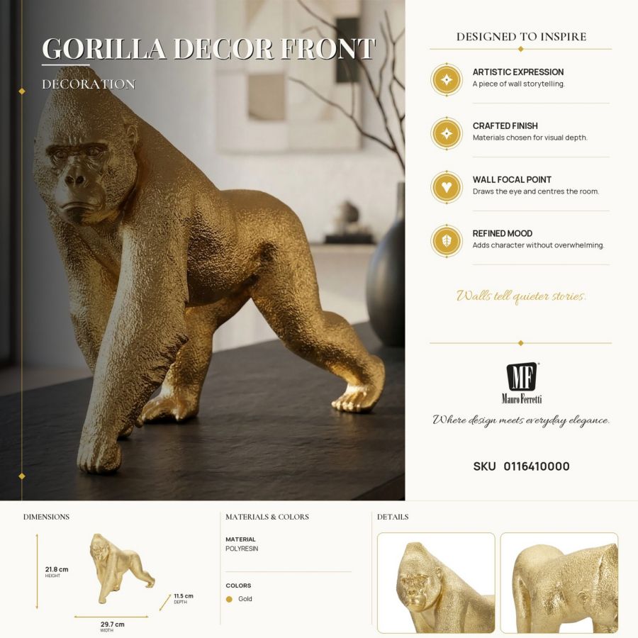 GORILLA DECOR FRONTALE CM 29,7X11,5X21,8 - immagine 7