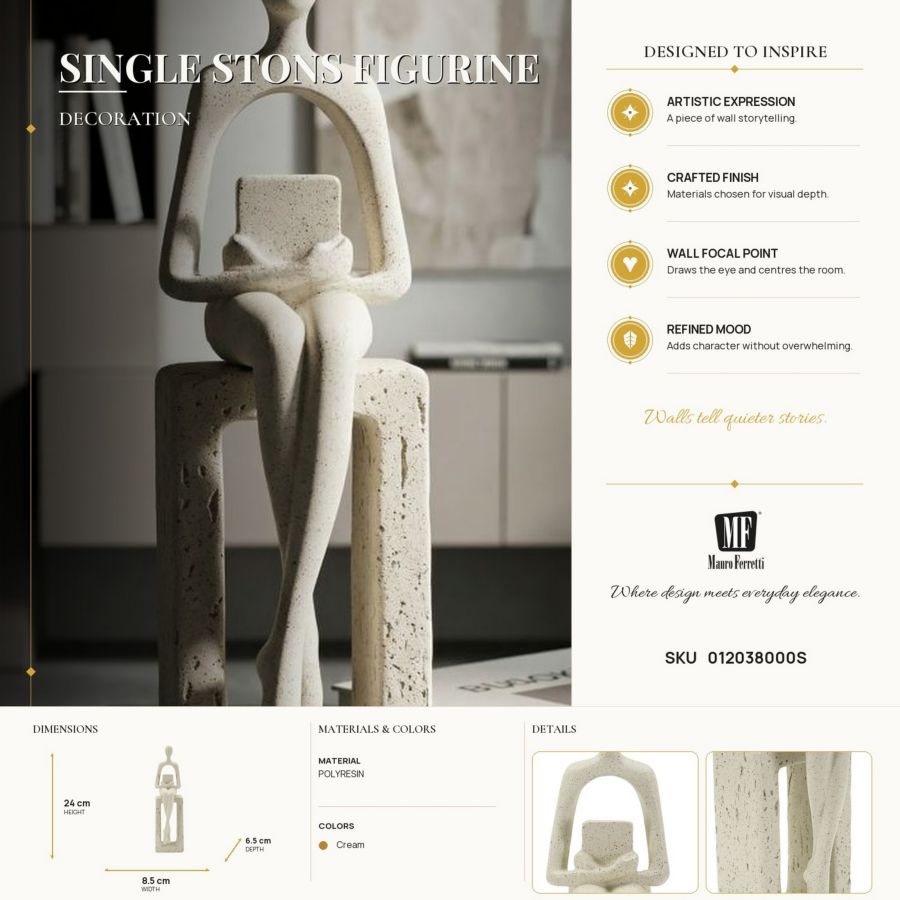 STATUETTA SINGLE STONS CM 8,5X6,5X24 MIN 2 - immagine 9