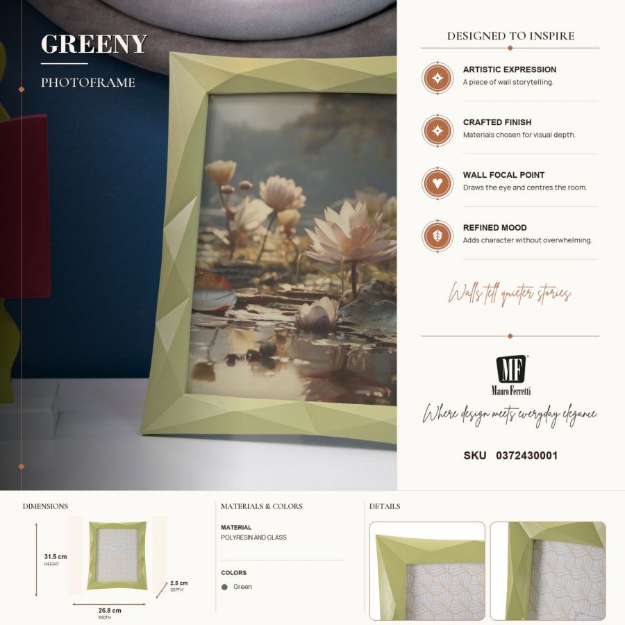 CORNICE GREENY CM 26,8X2,5X31,5 (MISURA INTERNA CM 20X25) MIN 2 - immagine 7