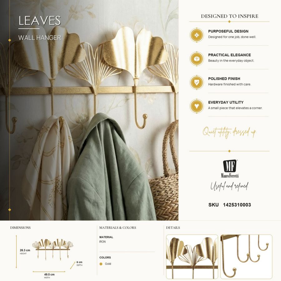 APP/ABITI 5 LEAVES CM 49,5X6X26,3 MIN 2 - immagine 7