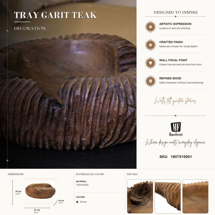 S/TASCHE GARIT IN TEAK RIC. CM 37X40X16 (PEZZI UNICI - NON RIP. IN SERIE) - immagine 11