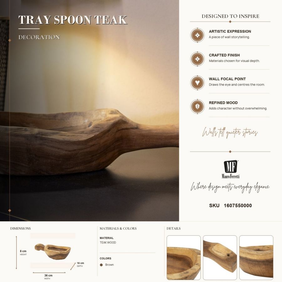 S/TASCHE SPOON IN TEAK RIC. CM 36X16X8 MIN 2 (PEZZI UNICI - NON RIP. IN SERIE) - immagine 11