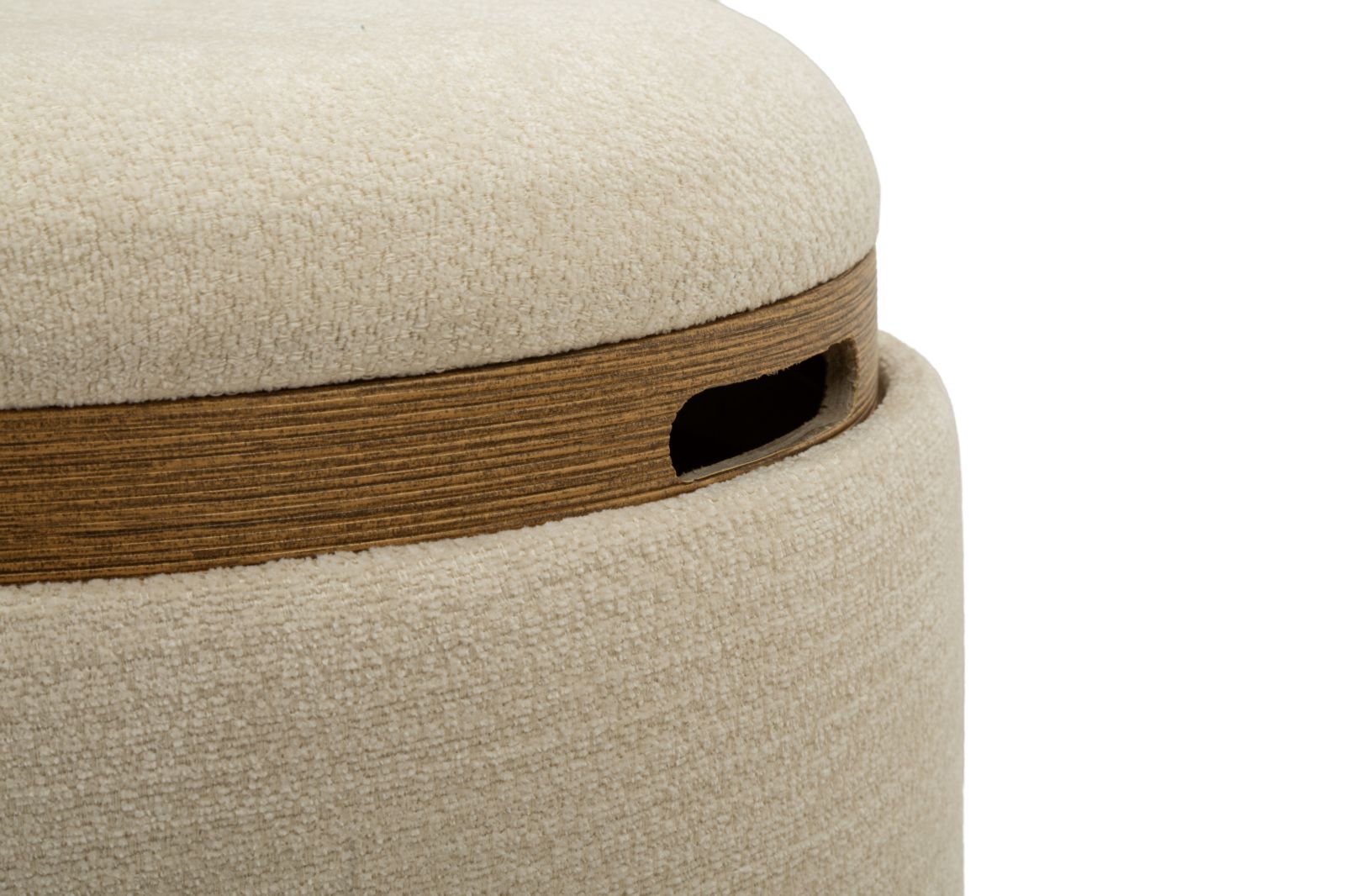 POUF C/CONTENITORE&VASSOIO ANKARA COPPIA CM Ø 40X47-34X40 - immagine 3