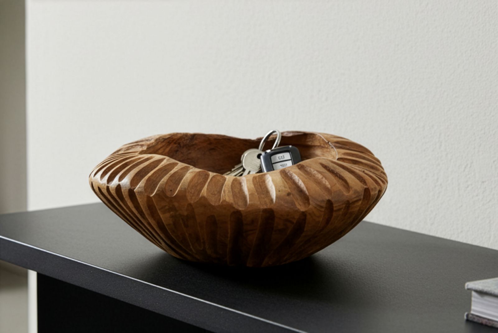 S/TASCHE GERIS IN TEAK RIC. CM Ø 19X8 MIN 2 (PEZZI UNICI - NON RIP. IN SERIE) - immagine 7