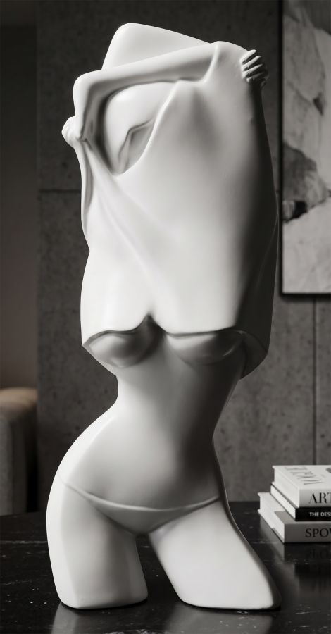 SCULTURA WOMAN -B- CM 12,5X7,7X29 - immagine 6