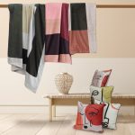 Abstract plaid in velluto