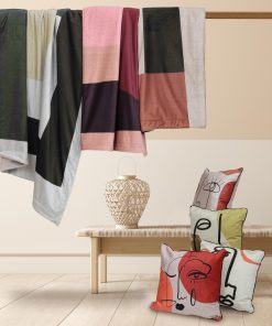 Abstract plaid in velluto