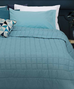 Quilt matrimoniale stone washed tinta unita