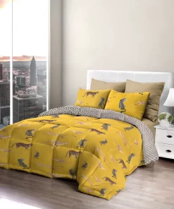 Trapunta stampa digitale Leopard Daunex in Microfibra