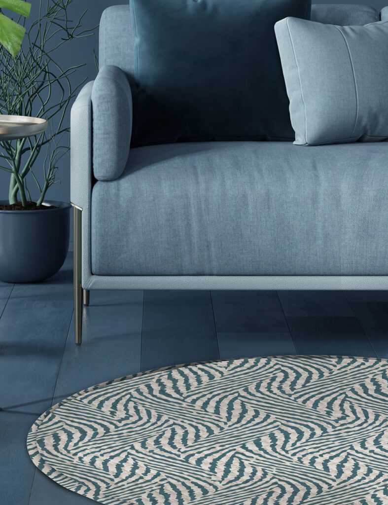 Tappeto arredo rotondo