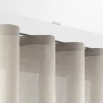 Bastone per tende a onde da 200cm bianco o argento