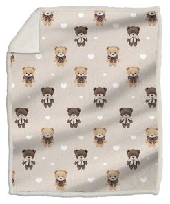 Plaid morbidotto light orsacchiotti natural