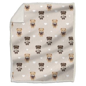 Plaid morbidotto light orsacchiotti natural