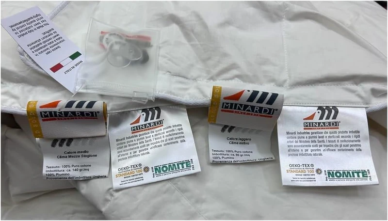 Piumino d'oca 4 stagioni MINARDI Dream worm GOLD - immagine 4