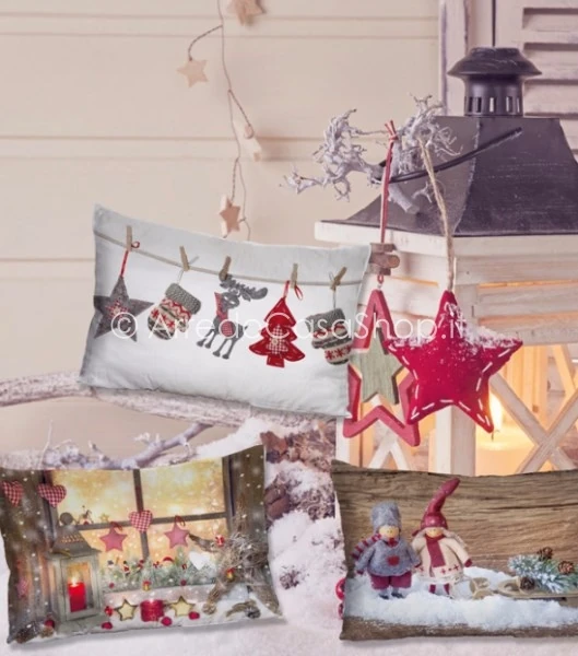 Cuscino Noel bamboline - immagine 2